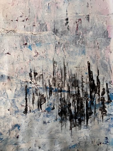 Kunstwerk Wasserspiegelung