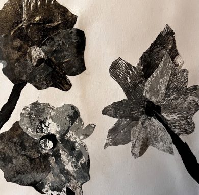 Collage in Schwarz Weiß