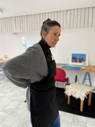 Vorbereitung für offenes Atelier